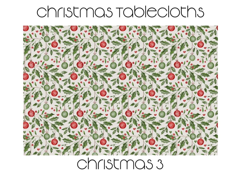 Waterproof Christmas Tablecloths 2m x 1.4m
