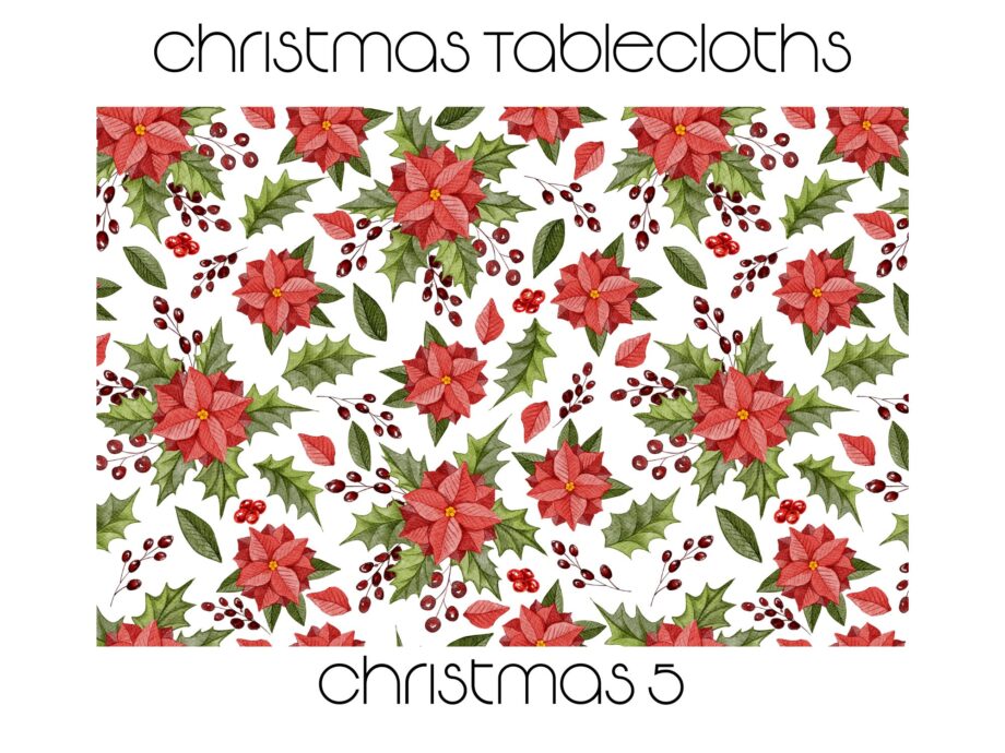 Waterproof Christmas Tablecloths 2m x 1.4m