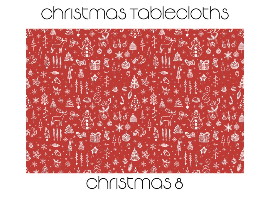 Waterproof Christmas Tablecloths 2m x 1.4m